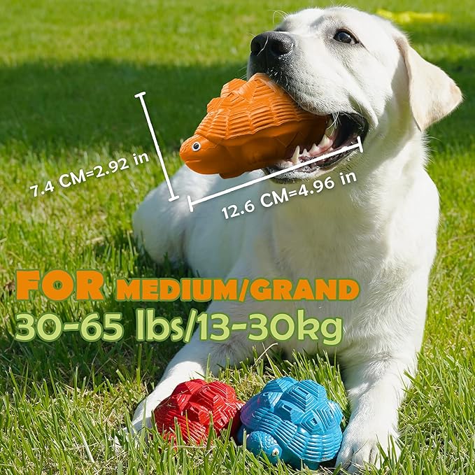 Dog Toys for Aggressive Chewers, Heavy Duty Tough Dog Toy for Large Dogs, Indestructible Squeaky Dog Toys-PurrikoPets