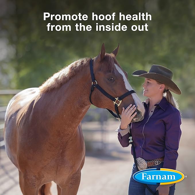 Farnam Horseshoer's Secret Pelleted Hoof Supplements, Promotes healthy hoof growth, maintains hoof walls & supports cracked hooves, 38 lbs., 100 day supply-PurrikoPets