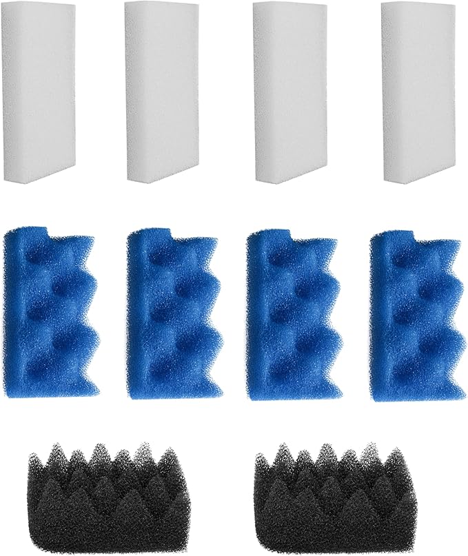 10Pcs Bio Foam Value Pack for Fluval 106/107 Aquarium Filter Media-PurrikoPets