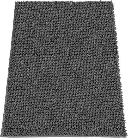 Absorbent Dog Door Mat for Muddy Paws, 72" x 48" Chenille Indoor Mats for Entryway, Trap Dirt Front Door Mat Indoor Entrance Washable Non Slip Soft-PurrikoPets