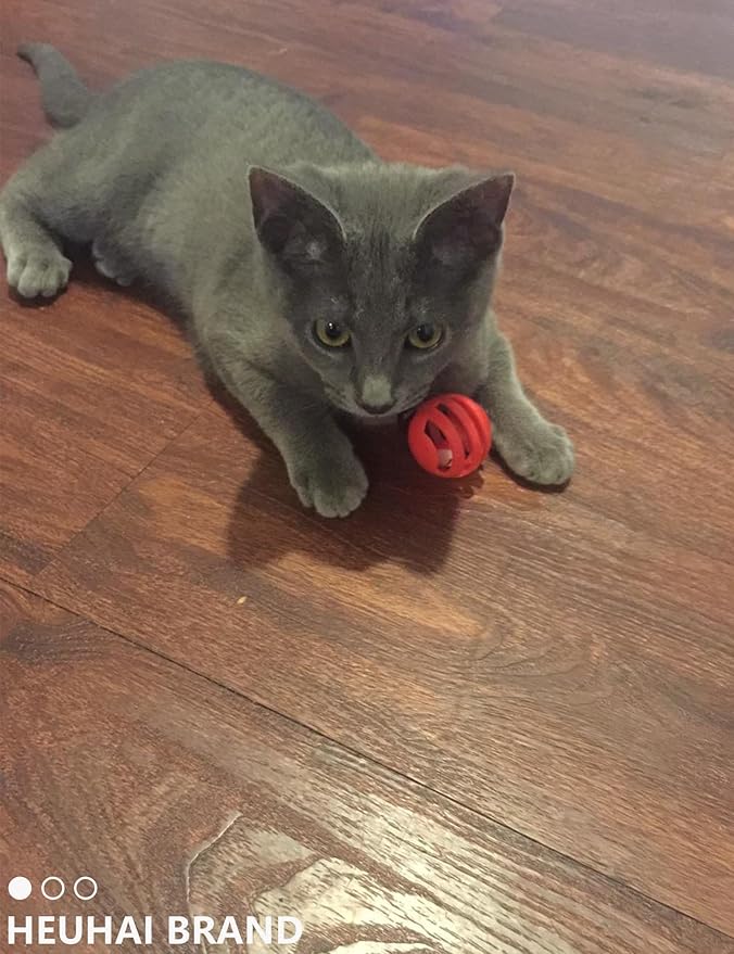 10-Pack Cat Toy Balls with Bell for All Cats, Playtime Paradise (1.5'' - 2.3'', Cat Toys Mega Set)-PurrikoPets