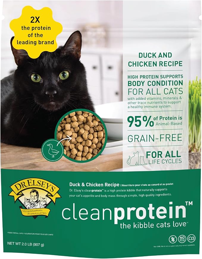 Dr. Elsey's cleanprotein Dry Kibble Duck 6.6 lb Bag-PurrikoPets