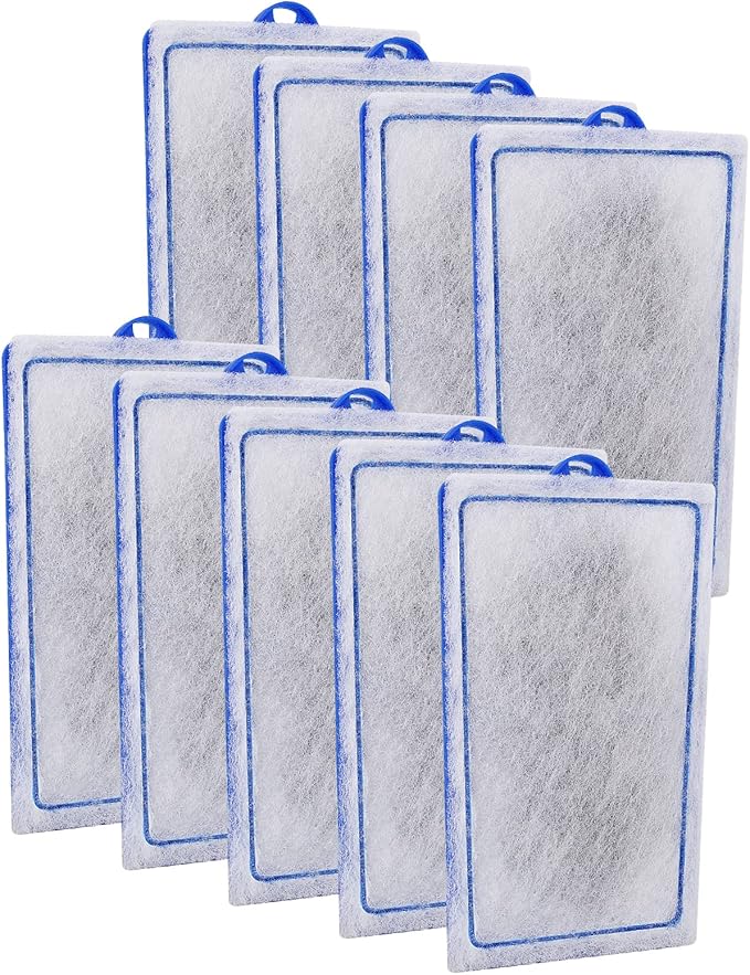 9 Count Assembled Medium Filter Cartridges Compatible with Tetra Whisper Bio-Bag Filters 10i PF10 Reptofilter 90 GPH Medium Replacement Filter Cartridges for Whisper Filter & Aquariums-PurrikoPets
