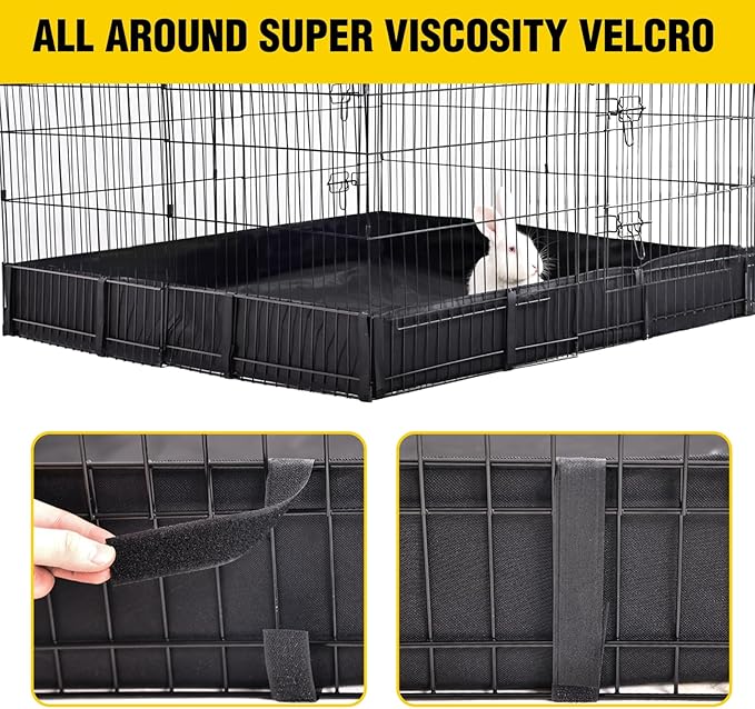 Aivituvin Rabbit Playpen Pet Pen Small Animal Cage with Waterproof Liner - Extension Playpen-PurrikoPets