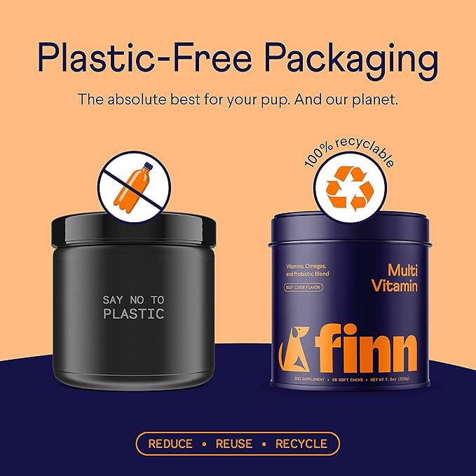 Finn All-in-1 Multivitamin for Dogs - Daily Multi with Probiotics, Omegas & Nutrients to Support Everyday Wellness - 90 Soft Chews-PurrikoPets