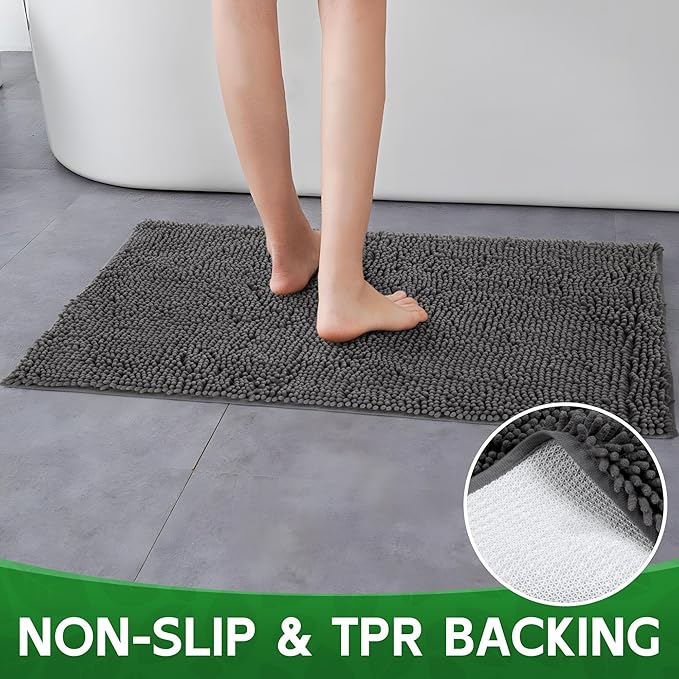 Dog Door Mat Indoor Entrance, 72" x 48" Absorbent Chenille Door Rugs for Entryway Indoor, Non-Slip Dog Mud Mat for Muddy Paws, Soft, Washable-PurrikoPets