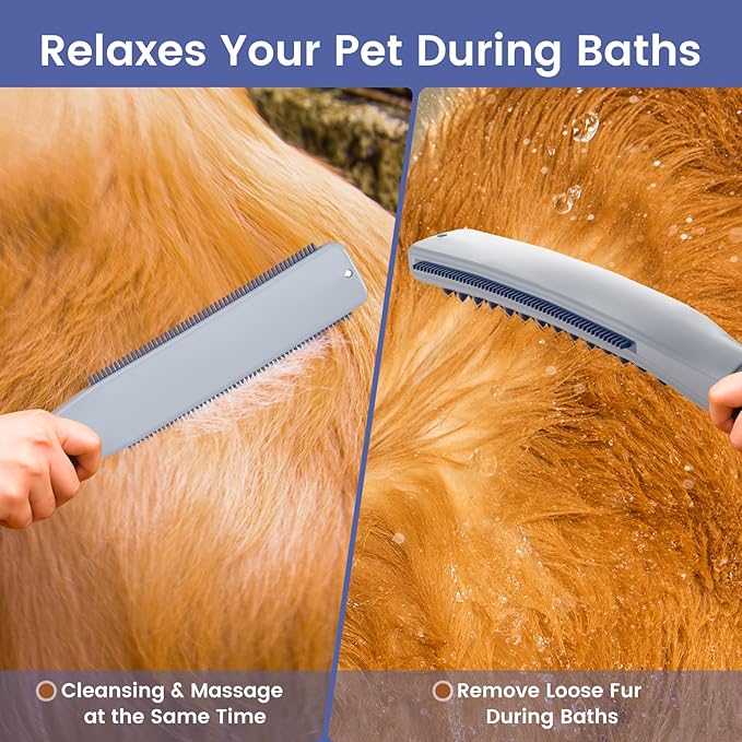 Dog Shower Attachment, Dog Shower With Metal Diverter, Pet Shower Attachment for Fast and Easy Dog Bathing, 3 Spray Modes One-Button Switch 8-Foot Hose For Indoor and Outdoor-PurrikoPets