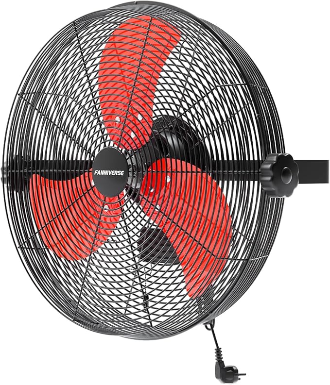 14 Inch Wall Fan Pro Series - Waterproof Motor High Velocity Wall Mount Fans for Commercial, Residential, Warehouse, Covered Patio, Shop, Garage, Barn, Gazebo 3 Speed 3000 CFM UL Safety Listed-PurrikoPets