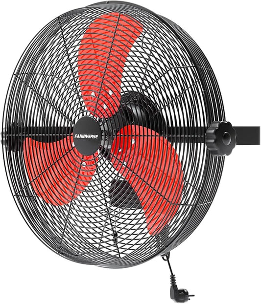 14 Inch Wall Fan Pro Series - Waterproof Motor High Velocity Wall Mount Fans for Commercial, Residential, Warehouse, Covered Patio, Shop, Garage, Barn, Gazebo 3 Speed 3000 CFM UL Safety Listed-PurrikoPets