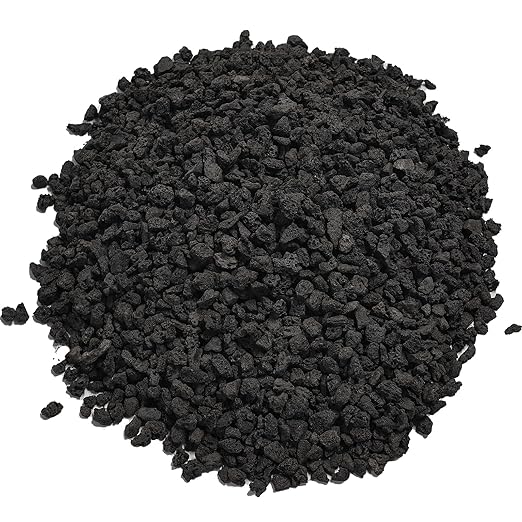 5lbs Small Lava Rocks for Plants Drainage, 1/5 Inch Black Gravel Mulch for House Plants, Succulent Rocks Pebbles for Planters,Cactus, Bonsai Tree, Pure Volcanic Rocks, Top-Dressing-PurrikoPets