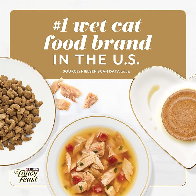 Fancy Feast Gems Pate Cat Food Mousse With Chicken and a Halo of Savory Gravy Cat Food - (Pack of 8) 4 oz. Boxes-PurrikoPets