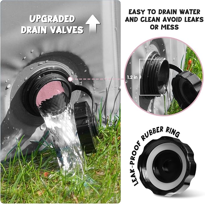 Furrybaby Dog Pool, Kiddie Pool Hard Plastic Foldable Dog Pools for Large Dogs Portable Pet Doggie Wading Swimming (Pink 47'') Indoor and Outdoor-PurrikoPets