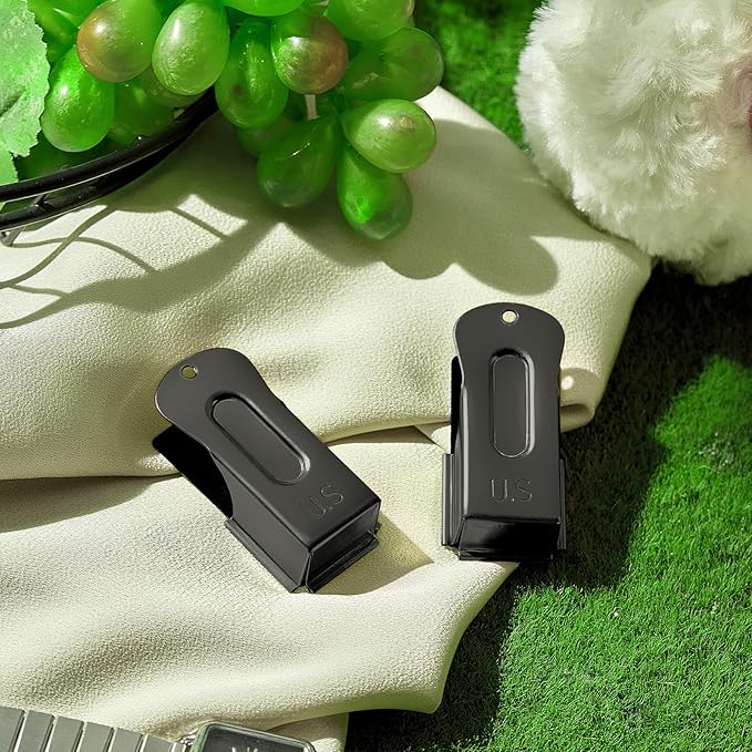 2 Pieces Brass Pet Training Clicker Signaling Cricket Clicker Metal Dog Clicker for Puppy Cats Trainer Pet Owners (Black)-PurrikoPets