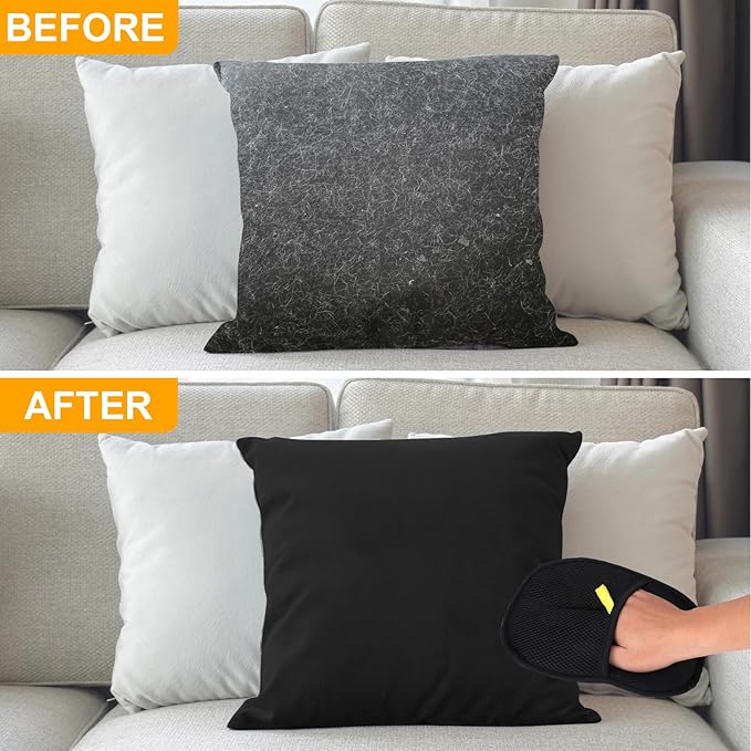 AIERSA Pet Hair Removal Tool, Electrostatic Pet Hair Remover,Static Removal Gloves for Pet Hair, Dog and Cat Hair Remover Electrostatic Gloves Set for Couch, Clothes, Car, Carpet, Bed, Furniture-PurrikoPets