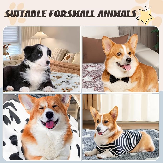 6 Pcs Washable Guinea Pig Blankets Absorbent Animal Fleece Bedding Waterproof Cage Liners Reusable Pet Pee Pad Sleep Mat Pad Cover for Hamster Ferret Rabbit Chinchilla Hedgehog (20"x30")-PurrikoPets