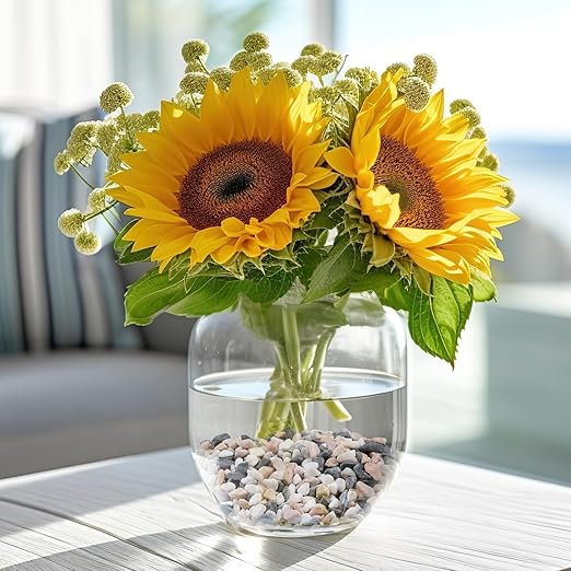 5 lbs Small Rocks for Succulents, 1/5 Inch Pebbles for Indoor Plants, Decorative Pea Gravel for Terrarium, Vases, Aquariums, Fish Tank, Drainage Rocks for Potted Plants, Bamboo,Crafts, Cactus-PurrikoPets