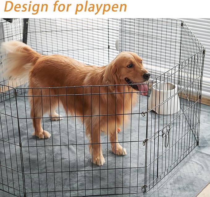 Dog Pee Pad Washable Extra Large, 72x72 Instant Absorb Training Pads, Non-Slip Pet Playpen Mat Waterproof Reusable Floor Mat for Puppy, Senior Dog Whelping Incontinence Housebreaking-PurrikoPets