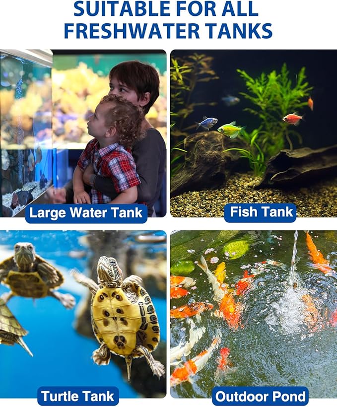 fishkeeper 800W Submersible Aquarium Heater – Ultra-Safe Digital Fish Tank Heater for 80-230 Gallon, Leaving Water Auto Power-Off, PID Intelligent Fast Heating, 59°F-93°F Accurate Temperature Control-PurrikoPets