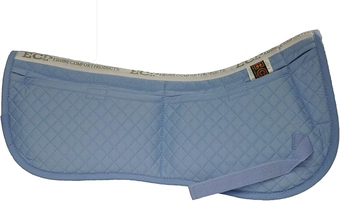 ECP Equine Comfort Products Adjustable Shock Absorbing Memory Foam Half Saddle Pad, Injury Prevention & Pressure Relief, Customizable Fit, Breathable for All Riding Styles-PurrikoPets