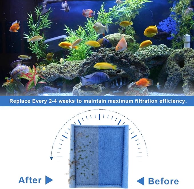 12 Pack Replacement Rite-Size C Filter Cartridges Compatible with MarineLand Penguin PRO Power Filters 275/375 & Original 200/350 Aquarium Fish Tank Replacement Filter Cartridges-PurrikoPets