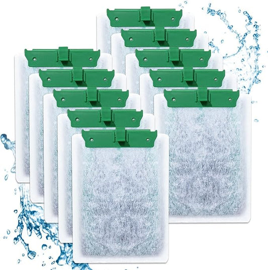 10PCS Medium Filter Cartridges Compatible with Tetra Whisper Bio-Bag Filter Cartridges Medium for Aquariums 10i IQ10 PF10, Fish Tank Filter Cartridges Power Filter Replacement for Tetra Filter-PurrikoPets