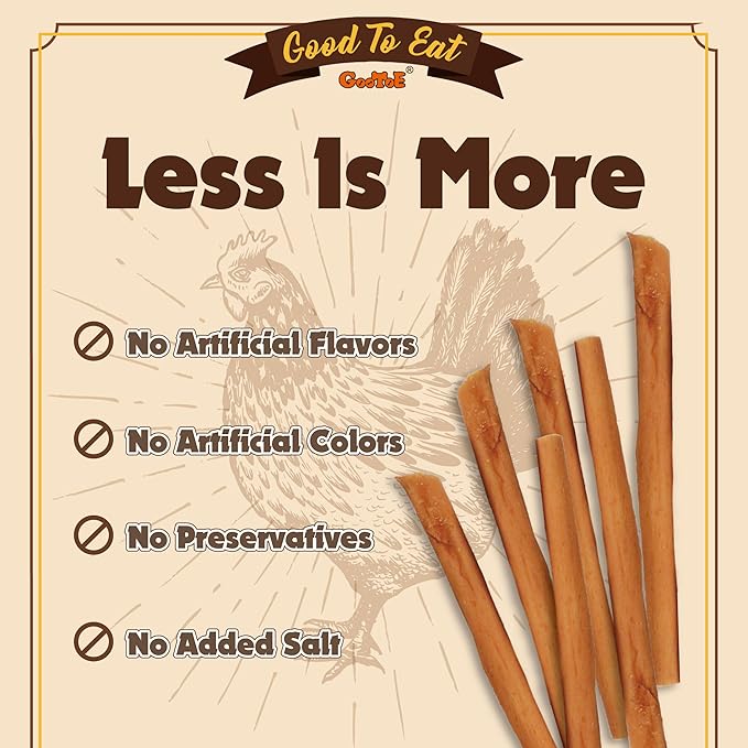 Gootoe Chicken Dog Treats – Chicken Sticks with Chicken Liver 1.5 lb – All Natural, Grain-Free, Low Fat, Premium Training Chews, Healthy & Easily Digestible-PurrikoPets