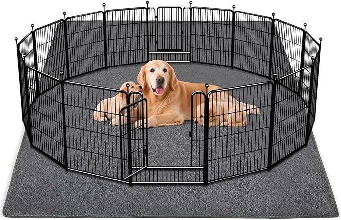 1 Pack Extra Large Washable Pee Pads for Dogs 72"x72" Reusable Dog Mat for Floor Non-Slip Waterproof Pee Pads for Dogs Fast Absorbent Pet Whelping Pads Puppy Playpen Mat for Incontinence, Housebreak-PurrikoPets