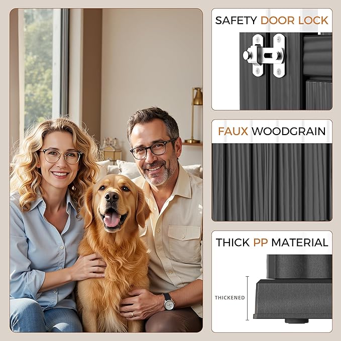 Dog House - Resin Outdoor Dog Kennel with Ventilated Design, Waterproof Dog Bed Shelter for Backyard, Garden & Patio-PurrikoPets