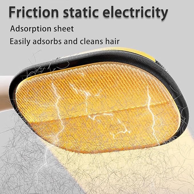 2 Pcs Pet Hair Remover Glove, 2025 Upgrade Reusable Double Sided Electrostatic Gloves Pet Hair Remover, Washable Pet Grooming Gloves for Couch, Furniture, Carpet, Car Seat (2Pcs)-PurrikoPets