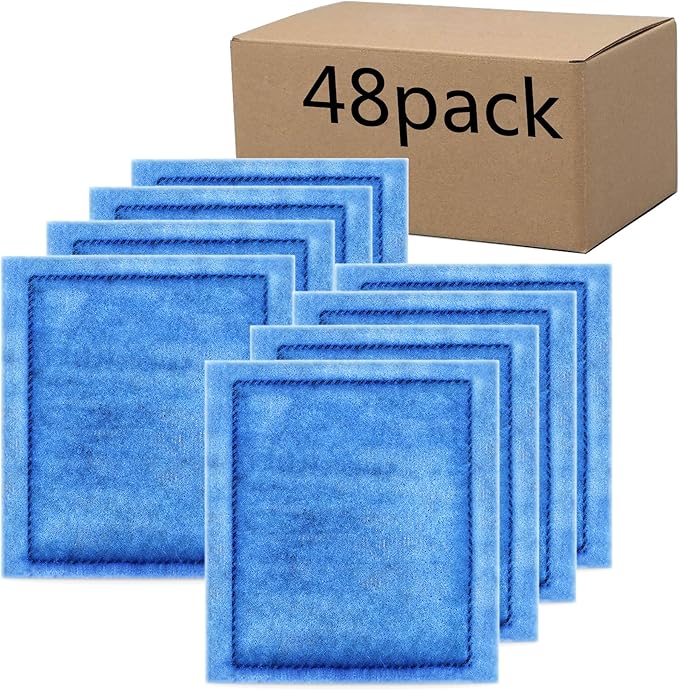 48 Pack Aquarium Rite-Size C Filter Cartridges Compatible with PRO Power Filters 275/375, Power Filters 200/350-PurrikoPets