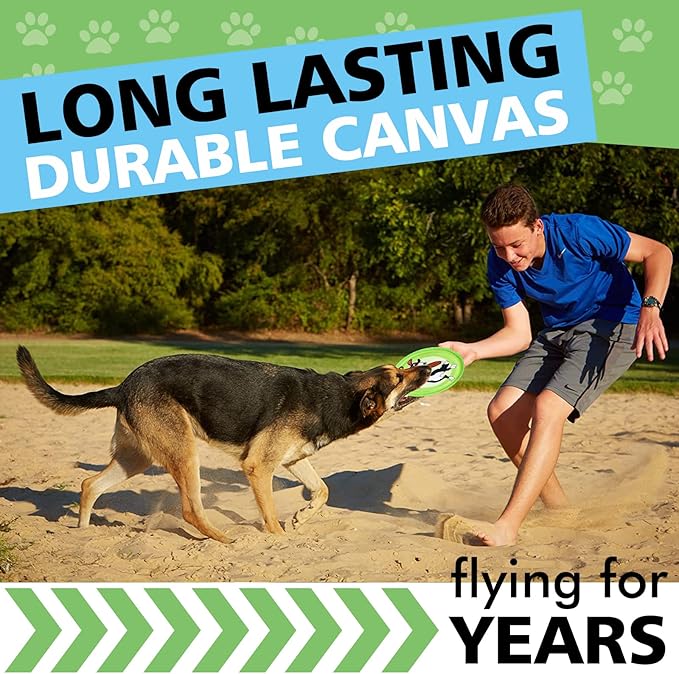 Dog Flying Disc, 3 Pack Dogs Flyer Toys, Lightweight Flying Disc Dog Fetch Toy for Small, Large Dogs & Puppies - Floats in Water & Safe on Teeth-PurrikoPets