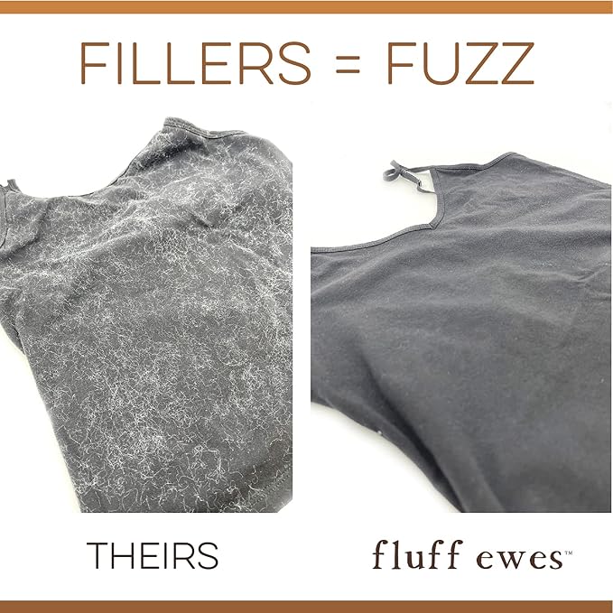 Fluff Ewes Wool Dryer Balls 3 Pack Premium New Zealand Wool Laundry Balls for Dryer, No Static Dryer Balls Laundry Reusable Cute - XL Wool Dryer Balls Cute, Baby Dryer Balls for Dryers - Lights-PurrikoPets