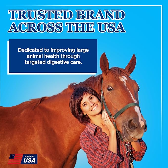 Equerry's Large Animal Probiotic | Supplements for Gut Health and Nutrient Absorption | Probiotics and Digestive enzymes for Horses, Cows, Goats, Sheep, Pigs, 160 Feedings (20lbs) for 1000 lb Animal-PurrikoPets