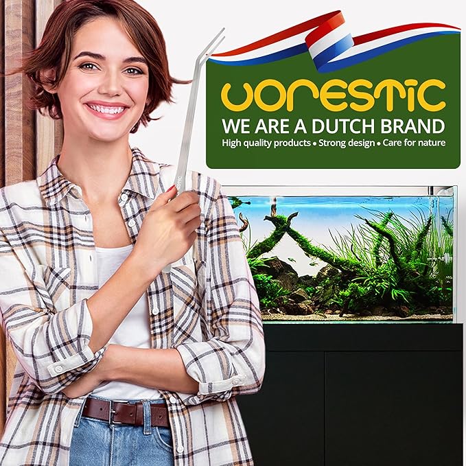 2 Pcs 15 Inch Tweezers, Heavy Duty Reptile Feeding Tongs, Aquarium Tongs, Reptile Tweezers Feeding, Reptile Tongs, Straight and Curved Long Tweezers for Aquarium and Terrarium-PurrikoPets