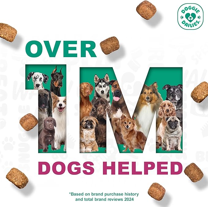 Doggie Dailies Probiotics for Dogs, Advanced Probiotics with Prebiotics, Promotes Digestive Health, Supports Immune System & Overall Health, Duck Flavor, 225 Chews-PurrikoPets