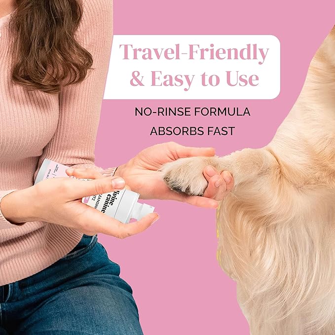 Dog Paw Cleaner - 5.1 Fl Oz of Alcohol Free Paw Cleansing Spray - Made with Rosewater, Aloe, Copaiba Oil, and Lemongrass Oil to Nourish and Clean Paws - Made in The USA-PurrikoPets