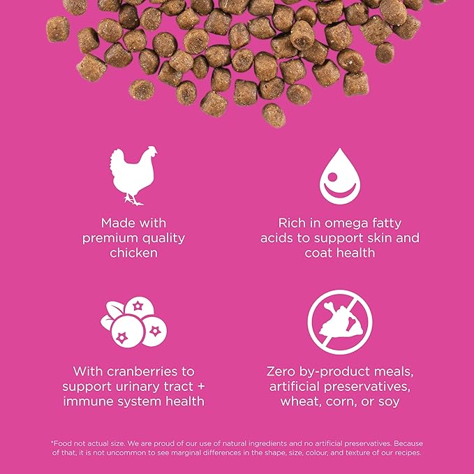 Go! Solutions Skin + Coat Care, Dry Cat Food, Chicken Recipe with Grains, 16 lb Bag-PurrikoPets