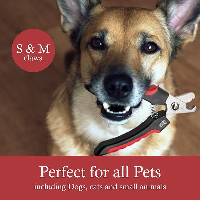 Epica Professional Dog Nail Clipper, Nail Clippers for Large Dog, Easy and Safe Grooming Clippers, Cat Claw Trimmer with Safety Guard (Small/Medium)-PurrikoPets