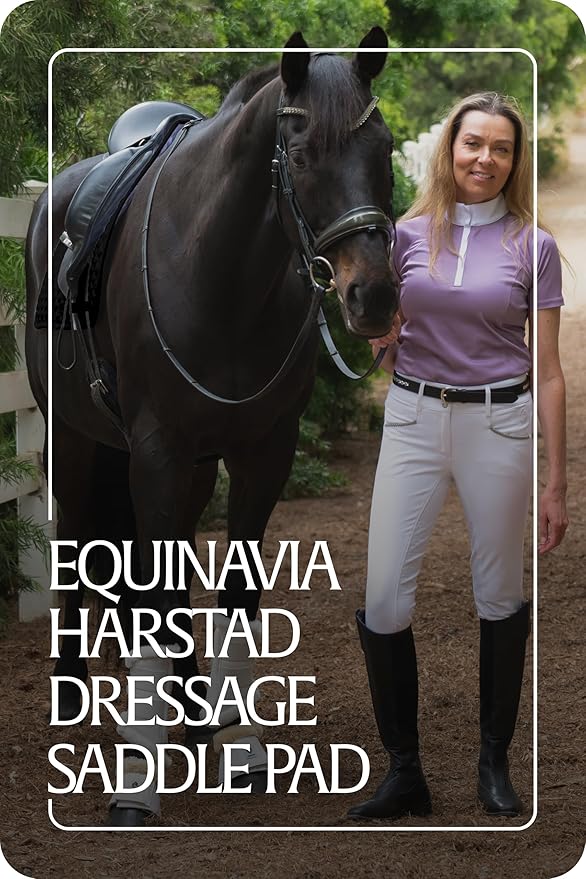 Equinavia Harstad Dressage Saddle Pad | Classic & Durable | Moisture-Wicking Tricot Backing-PurrikoPets