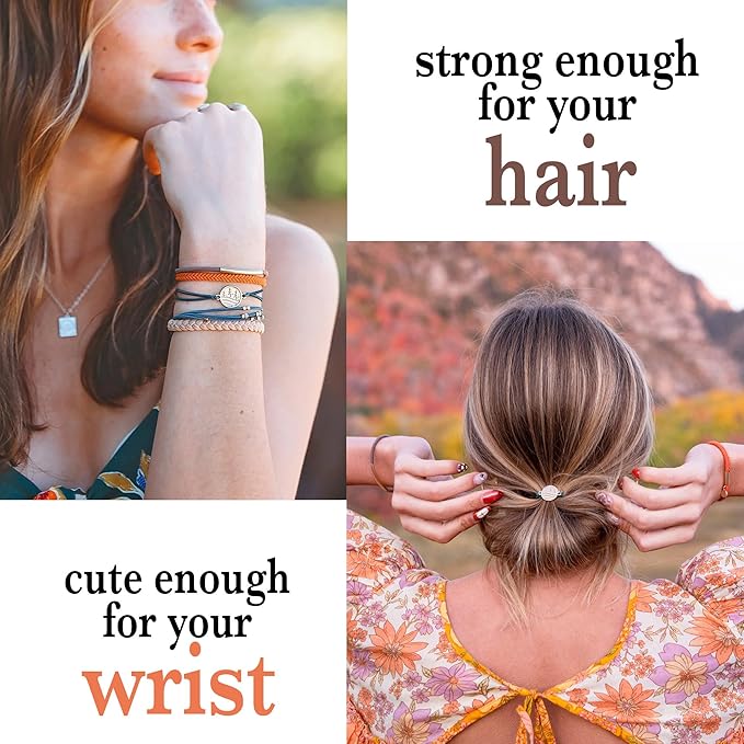 K'lani Hair Tie Bracelets for Women - Elastic Hair Bands That Double as Stylish Jewelry - Discover - Medium