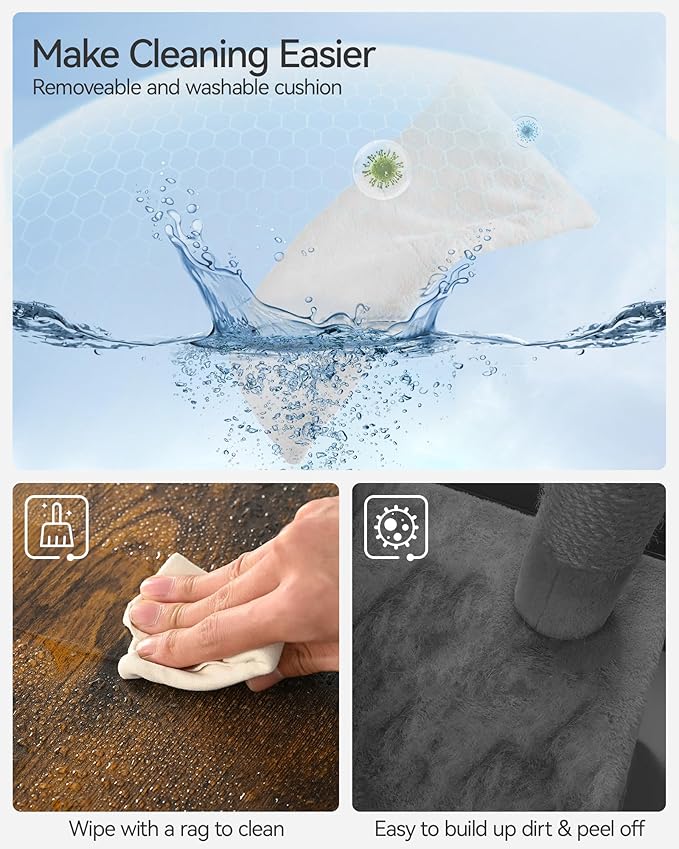 FourFurPets 72.4" Modern Cat Tower for Indoor Cats - Multi-Level Condo With Caves, Tall Tree With Scratching Board, Wooden Tower With Large Perch, Removable Pads, Rustic Brown-PurrikoPets