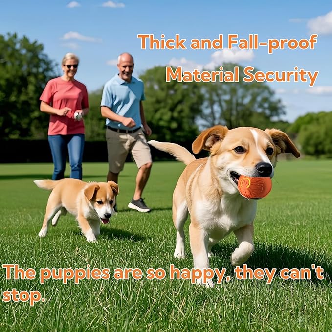 2025 New Interactive Dog Toys Dog Balls,Durable Motion Activated Automatic Rolling Ball Toys for/Small/Medium Dogs（Blue-PurrikoPets