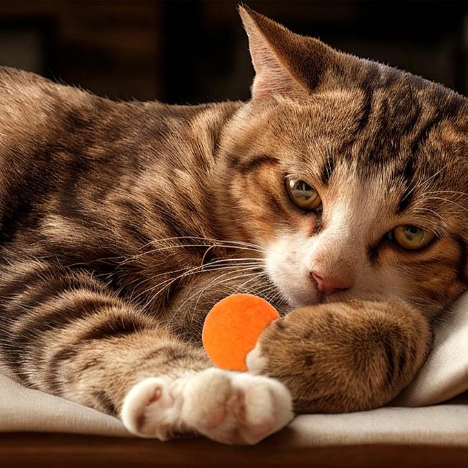 60 Pcs Cat Toy Balls 1-inch Colorful Cat Pom Pom Balls Soft Interactive Cat Balls Cat Play Toy Cat Exercise Toys Cats Interactive Playing Quiet Ball Fuzzy Kitten Ball for Cat Pet-PurrikoPets