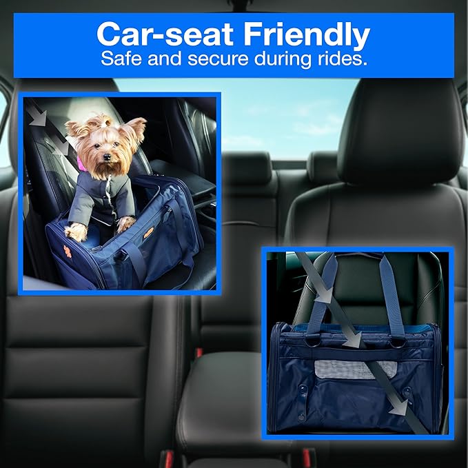 Dog Sling Carrier for Small Dogs – Pet Shoulder Bag with Safety Strap, Breathable Dog Pouch Carrier for Puppies and Cats – Soft Hands-Free Dog Carrier for Travel, Hiking, Shopping-PurrikoPets