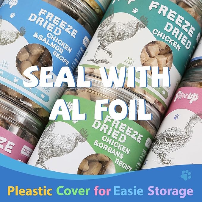 Freeze Dried Minnows Cat Treats – 100% Natural, Single-Ingredient Pet Snacks – Rich in Omega-3, Grain-Free – Healthy Training Rewards & Meal Toppers for Dogs & Cats, 2.8 oz-PurrikoPets