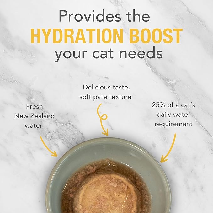 Feline Natural New Zealand Canned Catfood Wet Food, High-Meat, Low-Carb, & Grain Free Cat Food Wet, Chicken Feast, 3 oz, Pack of 24-PurrikoPets