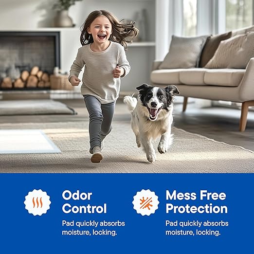 Dog Pads Large Pet Pee Pads for Dogs & Puppy Training 34" x 36" Potty Pads for Dogs [50-COUNT] Leak-Proof Dog and Puppy Pads - Quick-Dry Surface - Heavy Duty Absorbent Disposable Dog Wee Pad Bulk Pack-PurrikoPets