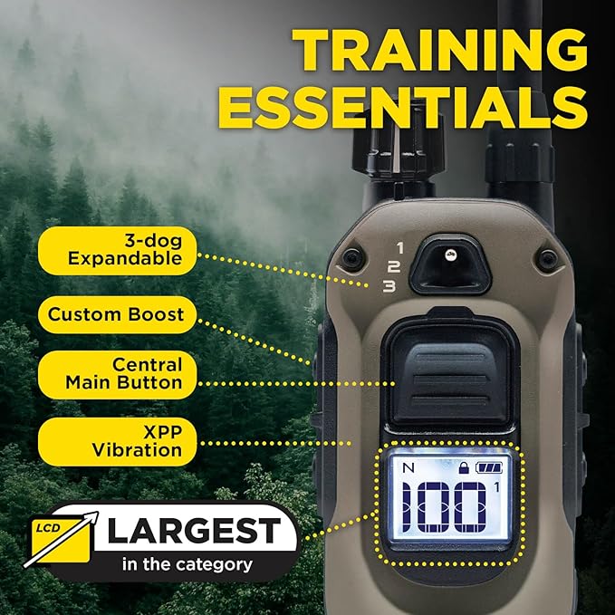 Dogtra ARC-X E-Collar for Dog Training - 3/4 Mile Range, for Dogs 15 lbs+, Slim Design, IPX9K Waterproof, 100 Stimulation Levels, Vibration, Tone, Rechargeable - Dog Owners and Professional Trainers-PurrikoPets