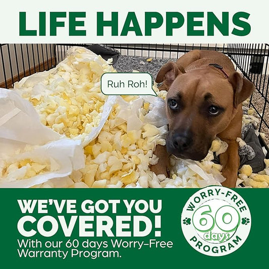 Furhaven Cooling Gel Dog Bed for Large/Medium Dogs w/ Removable Bolsters & Washable Cover, For Dogs Up to 55 lbs - Faux Fur & Velvet Sofa - Smoke Gray, Large-PurrikoPets