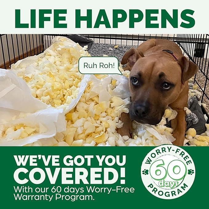 FurHaven Orthopedic Foam Sofa Dog Bed with Washable & Removable Cover - Plush/Suede - Almondine, Dogs Up to 35 lbs - Medium-PurrikoPets